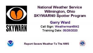 NWS Spotter Card