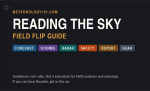 Reading the Sky Flip guide cover